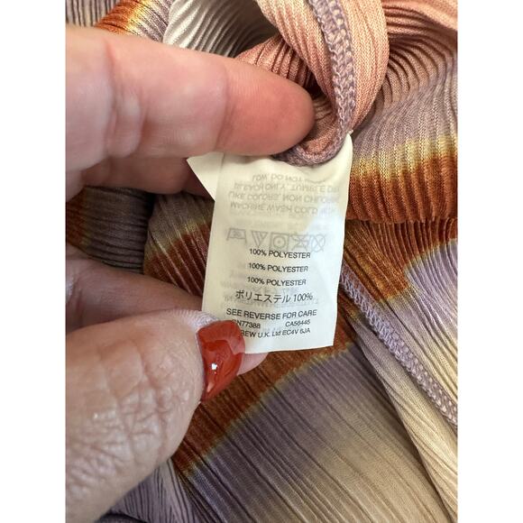 Madewell Pleated Cami Top S Flowy Beachy Relaxed Stripe - Picture 7 of 8